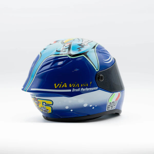 agv drudi performance helmet AGV Sharky Blue drudi performance Scale model miniature helmet – SPARIFY
