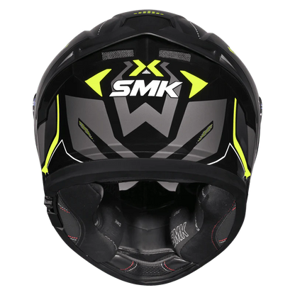 SMK Typhoon Azonix Gloss Black Grey Yellow (GL264) Helmet SMK