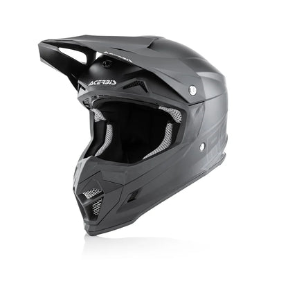 Acerbis Profile 4 Off-Road Riding Helmet: Adjustable Sunpeak | DualFlow Ventilation | Hypoallergenic Lining | ECE/ISI/DOT Certified - GLOSS BLACK