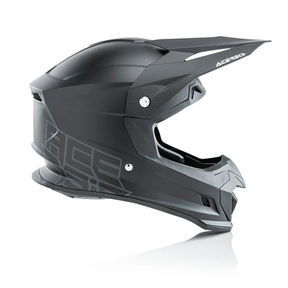 Acerbis Profile 4 Off-Road Riding Helmet: Adjustable Sunpeak | DualFlow Ventilation | Hypoallergenic Lining | ECE/ISI/DOT Certified - GLOSS BLACK