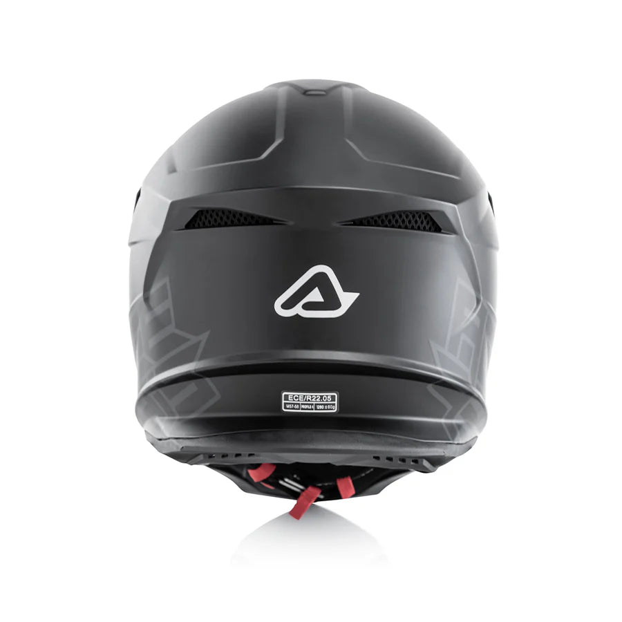 Acerbis Profile 4 Off-Road Riding Helmet: Adjustable Sunpeak | DualFlow Ventilation | Hypoallergenic Lining | ECE/ISI/DOT Certified - GLOSS BLACK