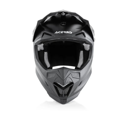 Acerbis Profile 4 Off-Road Riding Helmet: Adjustable Sunpeak | DualFlow Ventilation | Hypoallergenic Lining | ECE/ISI/DOT Certified - GLOSS BLACK