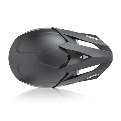 Acerbis Profile 4 Off-Road Riding Helmet: Adjustable Sunpeak | DualFlow Ventilation | Hypoallergenic Lining | ECE/ISI/DOT Certified - GLOSS BLACK