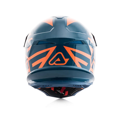 Acerbis Profile 4 Off-Road Riding Helmet: Adjustable Sunpeak | DualFlow Ventilation | Hypoallergenic Lining | ECE/ISI/DOT Certified - Blue Orange