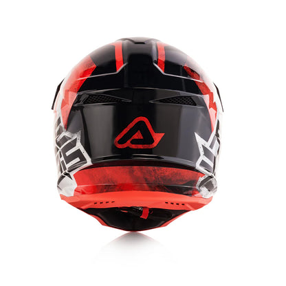 Acerbis Profile 4 Off-Road Riding Helmet: Adjustable Sunpeak | DualFlow Ventilation | Hypoallergenic Lining | ECE/ISI/DOT Certified - White Red