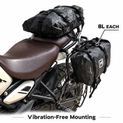 TAANC Terra 24L Waterproof Modular Motorcycle Luggage Combo ( PACK OF 3 )
