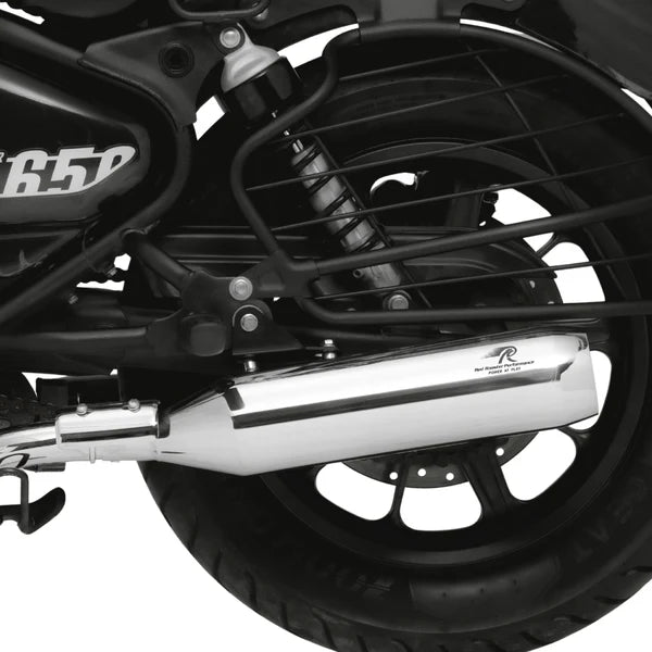 Royal Enfiled Super Meteor 650 Red Rooster Performance Astral Polish Exhaust