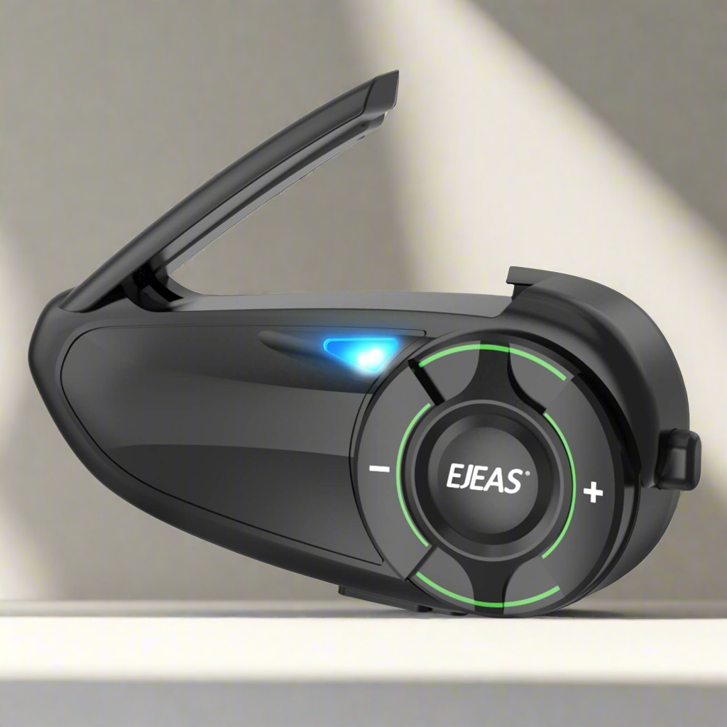 EJEAS Q8_Motorcycle Mesh Intercom, 6 Riders Group Talking at The Same Time - 1 year warranty