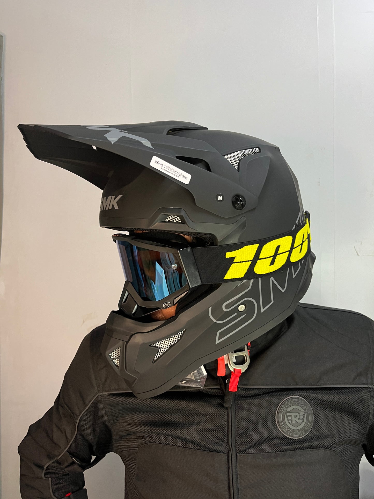 100% | Motocross & mountain biking Goggles|  White blue tint- 1 YEAR WARRANTY