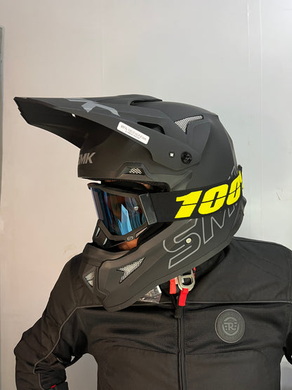 100% | Motocross & mountain biking Goggles|  White blue tint- 1 YEAR WARRANTY