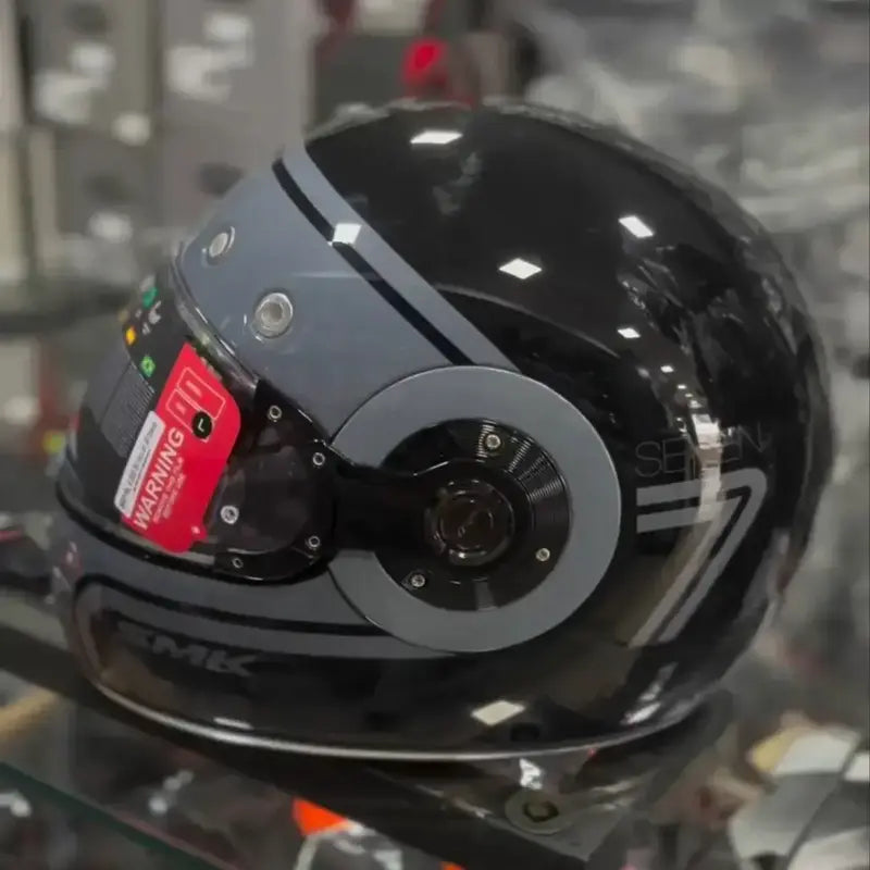SMK Retro Seven Black GL260  SMK Helmet - Glossy