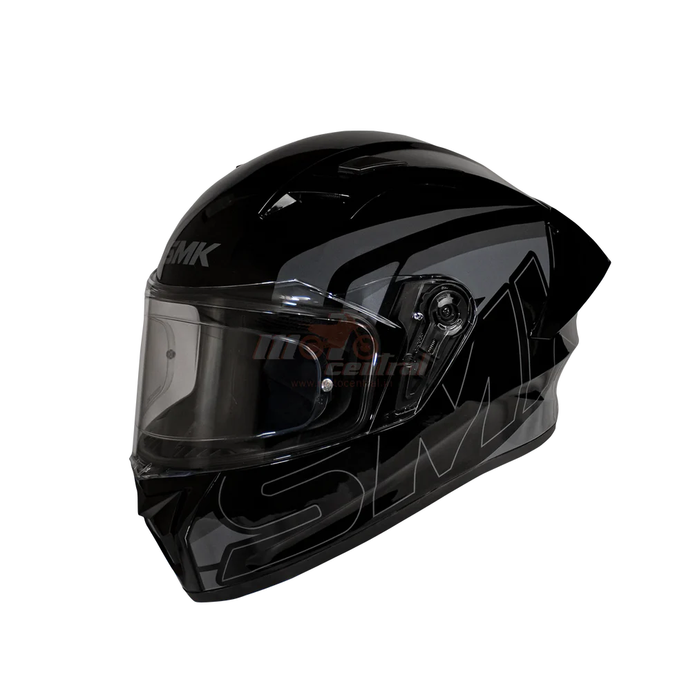SMK Stellar Sports Stage Gloss Black Grey Black (GL262) Helmet