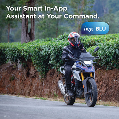 Bluarmor C60 Pro Helmet bluetooth Intercom device with ANC, Crash Detection, Direction Indicator, Earphone, GPS Navigation, Hands Free Calling, Integrated Speakers, Light Sensor, Microphone, Motion and Impact Sensors, SOS Sensor, Voice Assist