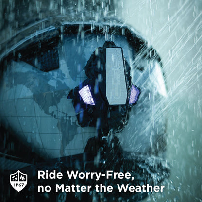 Bluarmor C60 Pro Helmet bluetooth Intercom device with ANC, Crash Detection, Direction Indicator, Earphone, GPS Navigation, Hands Free Calling, Integrated Speakers, Light Sensor, Microphone, Motion and Impact Sensors, SOS Sensor, Voice Assist