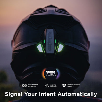 Bluarmor C60 Pro Helmet bluetooth Intercom device with ANC, Crash Detection, Direction Indicator, Earphone, GPS Navigation, Hands Free Calling, Integrated Speakers, Light Sensor, Microphone, Motion and Impact Sensors, SOS Sensor, Voice Assist