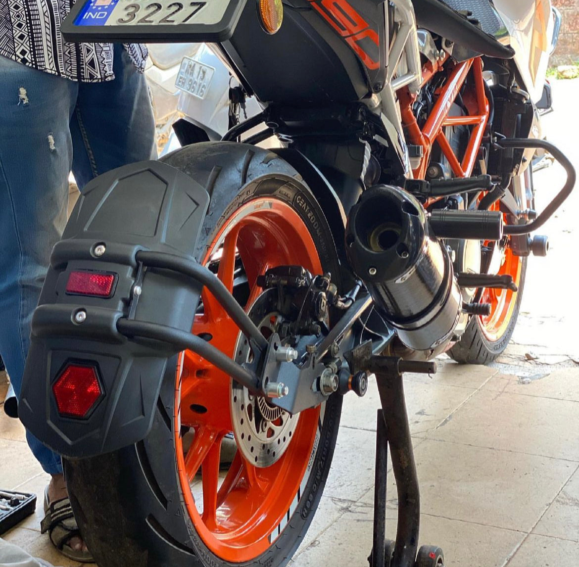 HOT Bike Pulsar 200 Ns Rear Hugger Price Rear Tyre Hugger Ns