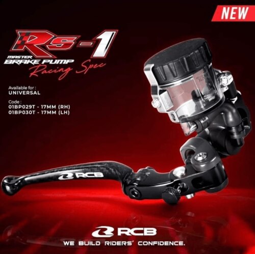 Forged Carbon Fiber  RCB Master Brake Pump  Lever RS1 17mm (LH) - Left Hand Side  01BP030T  | Racing Boy Corporation