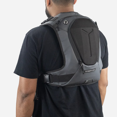 Carbonado Y 07 Hydration Backpack for 2 liters Water bladder capacity for motorcycling, cycling, trekking, running and outdoor adventure - GREY