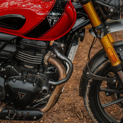 Triumph Speed 400 / Scrambler 400X/TRACKER 400/ Scrambler 400XC / Speed 400 T4 Hector Crash Guard Black| LEGUNDARY CUSTOMS