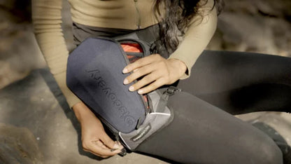 Carbonado Turtle x Discovery Unisex Wasit Bag, Strap to Leg or Hip, for Motorcycling, Outdoor, Hiking, Adventure & Travel, Weatherproof Construction - BLUE