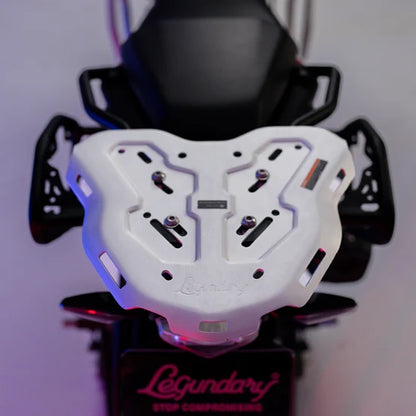 BMW F450 GS GENESIS LUGGAGE CARRIER SILVER LEGUNDARY CUSTOM