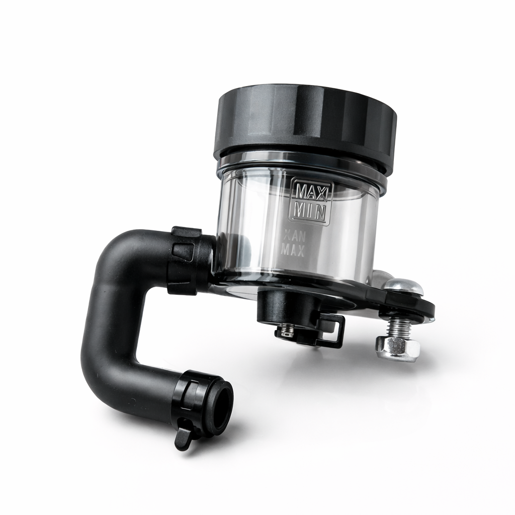 RCB E4+ Master Brake Pump RH ( right hand side ) 15MM BLACK - High-Performance Black Pump with Transparent Tank & Adjustable Lever - 01BP063B