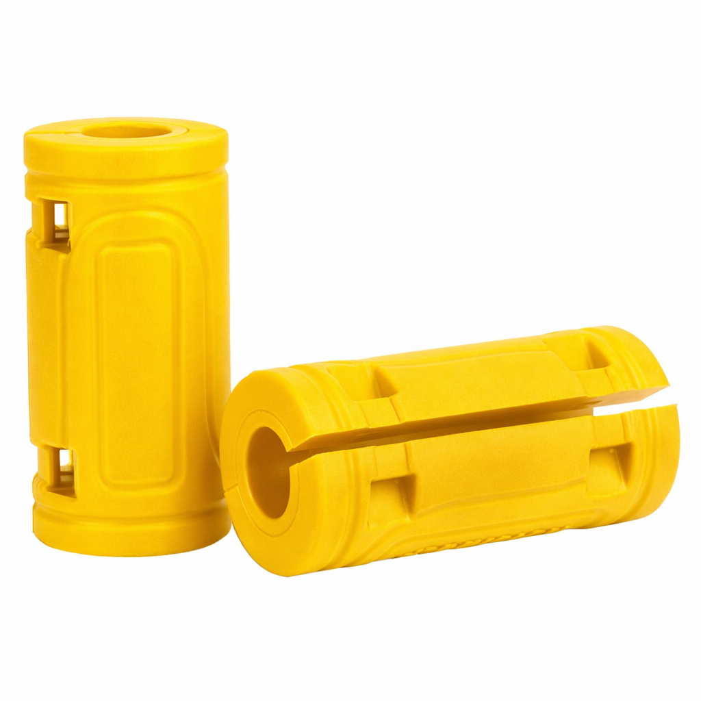 MOTOWOLF PB1 | 22mm | Universal Bumper Protective Guard | Silicone ( pair )| with Cable Ties | Anti-Collision Anti-Scratch | Motorcycle Bumper Block - Cylinder Yellow