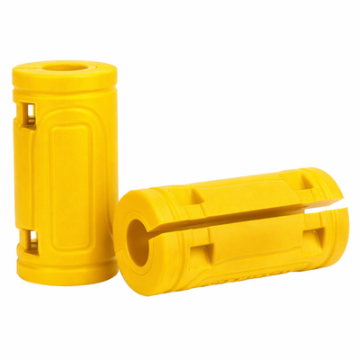 MOTOWOLF PB1 | 22mm | Universal Bumper Protective Guard | Silicone ( pair )| with Cable Ties | Anti-Collision Anti-Scratch | Motorcycle Bumper Block - Cylinder Yellow