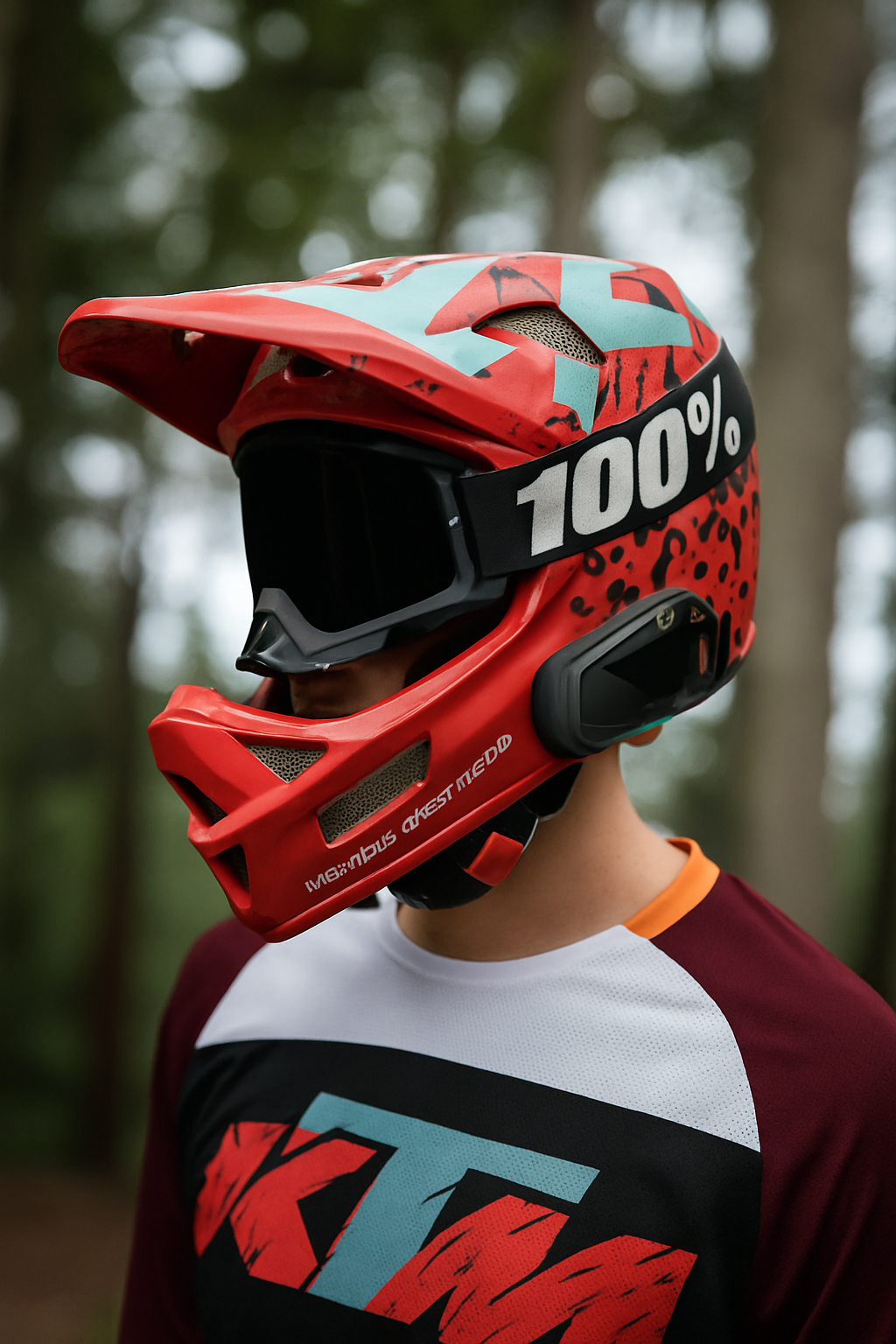 100% | Motocross & mountain biking Goggles | Full black with black tint - 1 YEAR WARRANTY