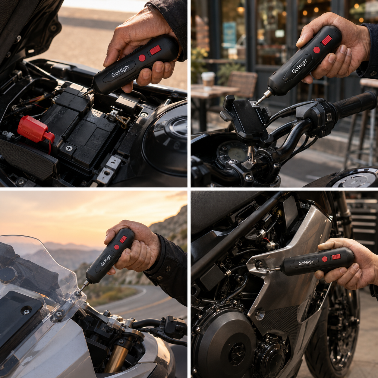 GoHigh PowerPlus Electric Screwdriver – 32 Bits, 4.2V Cordless, 1Hour Fast Charge, Auto Torque, Magnetic Grip | Ideal for Furniture, Electronics & DIY | 1Year Warranty