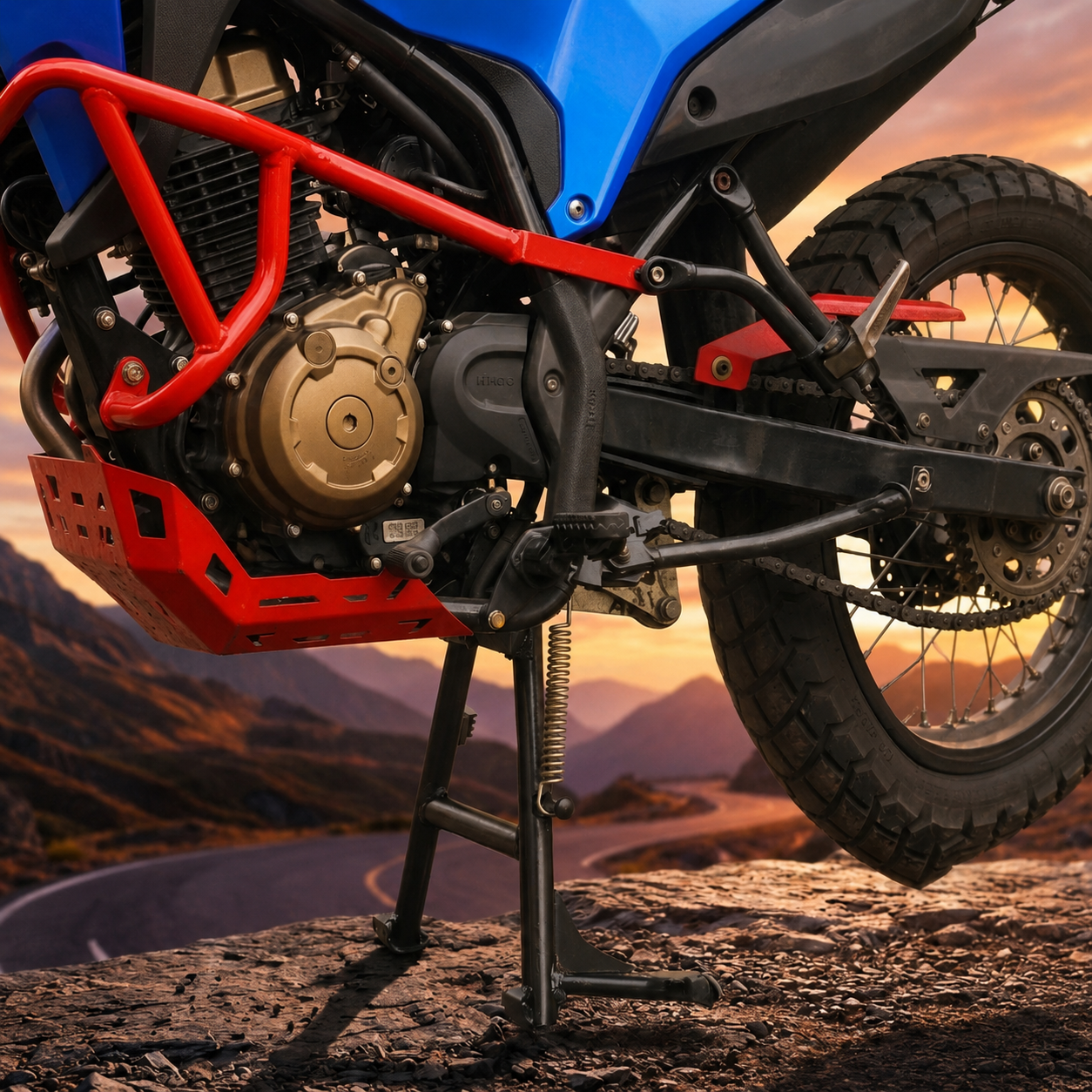 HERO XPULSE 210 CENTER STAND / SB 1188 - HT EXHAUST