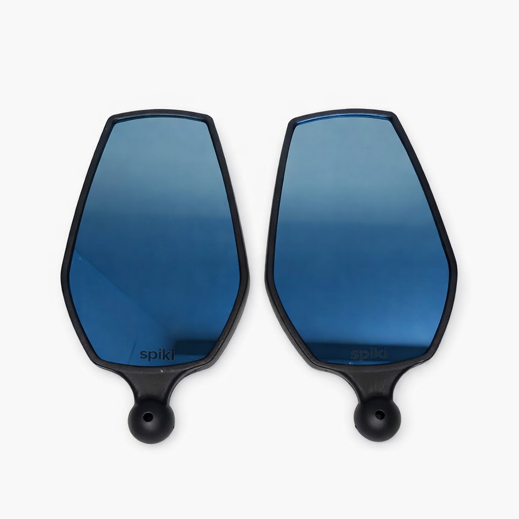 SPIKI ( NOMAD SERIES ) Adventure 4.0 Motorcycle Mirrors | Dino-Lock Adjustment | 360° Rotatable Universal Side Mirrors for Road & Off-Road Riding ( UPGRADED )
