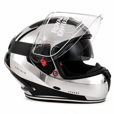 ROYAL ENFIELD CHROME SPEEDX FULL FACE BLITZ HELMET