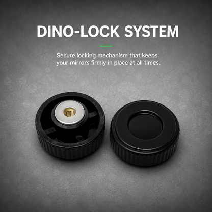 SPIKI ( NOMAD SERIES ) Adventure 4.0 Motorcycle Mirrors | Dino-Lock Adjustment | 360° Rotatable Universal Side Mirrors for Road & Off-Road Riding ( UPGRADED )