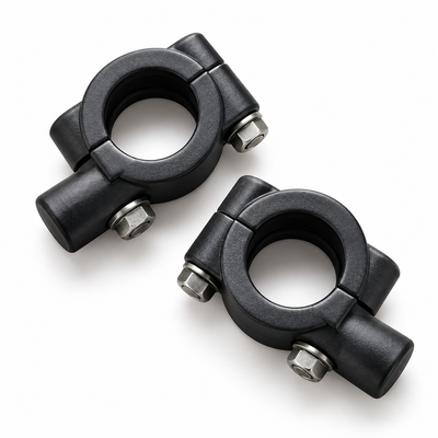 8mm Adventure Mirror Mount Holder Clamp On Adapter For Motorcycle 22Mm 7/8"  ( PACK OF 2 )