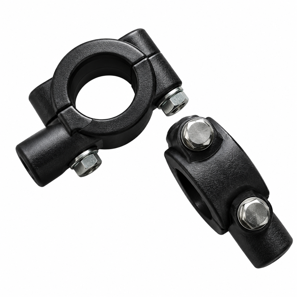 8mm Adventure Mirror Mount Holder Clamp On Adapter For Motorcycle 22Mm 7/8"  ( PACK OF 2 )