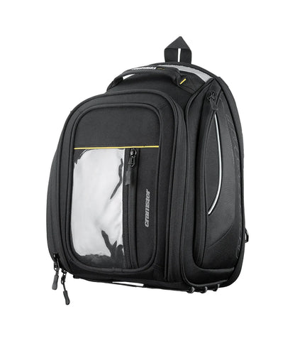 Cramster Turtle V2 Tank Bag 24L - Durable Polyester Fabric | Genuine 3M Reflective Panels | Genuine YKK Zippers - Black