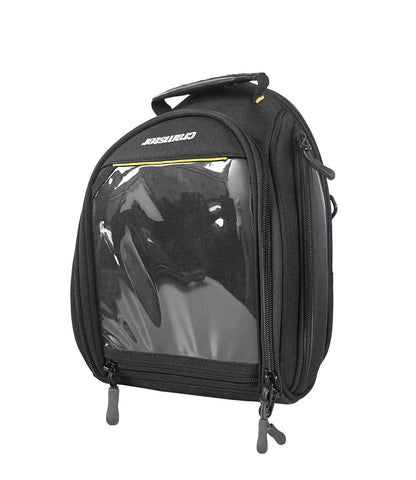 Cramster Beetle V2 Tank Bag 9L - Durable Polyester Fabric | Genuine 3M Reflective Panels | Genuine YKK Zippers - Black