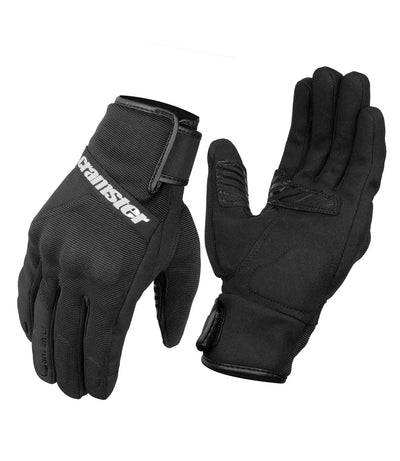 Cramster ( By RYNOX ) Flux WP Gloves - Cuff Length Motorcycle Riding Waterproof Gloves | Impact Protection | Abrasion Resistance - Black
