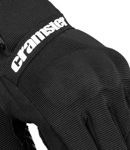Cramster ( By RYNOX ) Flux WP Gloves - Cuff Length Motorcycle Riding Waterproof Gloves | Impact Protection | Abrasion Resistance - Black