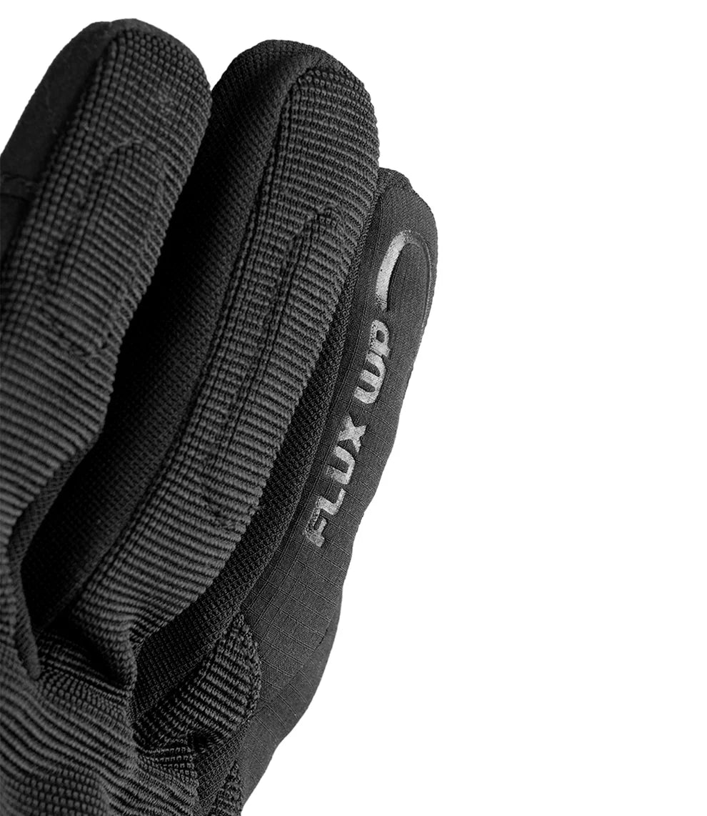 Cramster ( By RYNOX ) Flux WP Gloves - Cuff Length Motorcycle Riding Waterproof Gloves | Impact Protection | Abrasion Resistance - Black