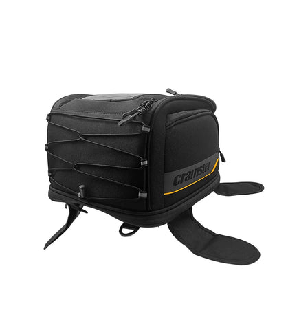 Cramster Turtle V2 Tank Bag 24L - Durable Polyester Fabric | Genuine 3M Reflective Panels | Genuine YKK Zippers - Black