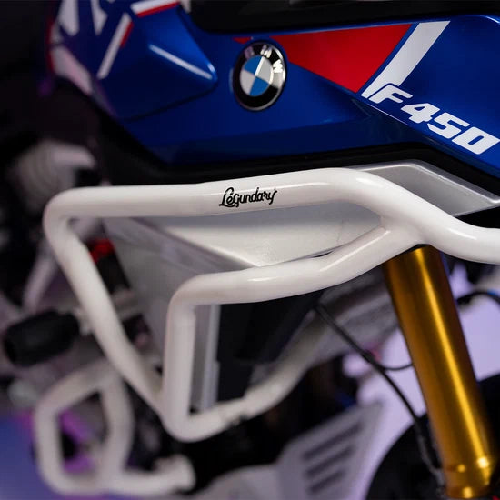 BMW F450 GS RAPTOR CRASHGUARD WHITE LEGUNDARY CUSTOM