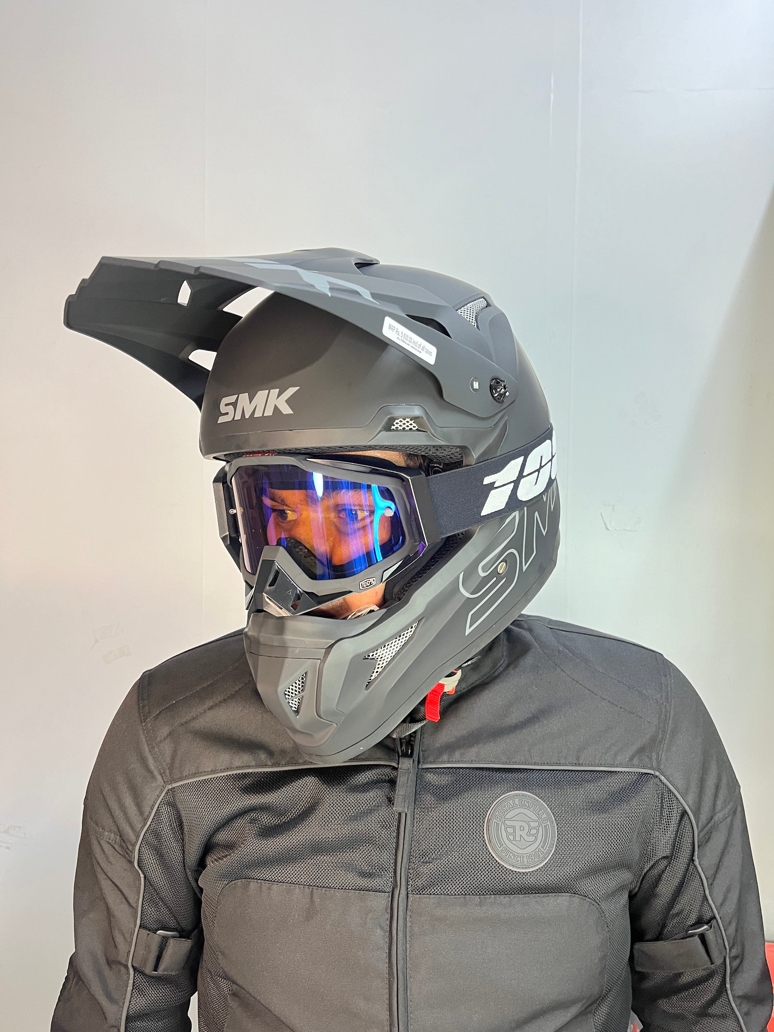 100% MX Goggle full black RACECRAFT (plain) - 1 YEAR WARRANTY