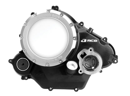 R15 v3 / MT 15 engine cover w/o kick starter 01E0010S- RCB ( RACING BOY CORPORATION ) - SILVER