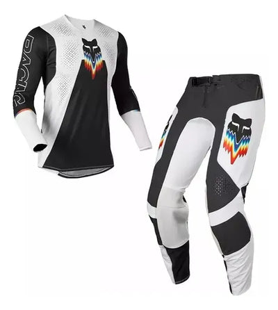 F.O.X Racing Flexair Motocross Jersey & Pants kit - White Black