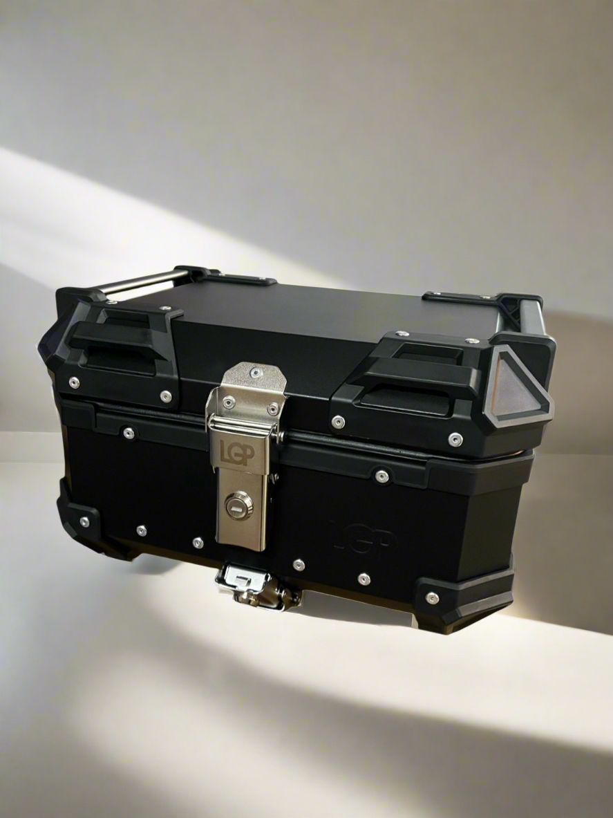 LGP 25 litres | aluminium top box | BLACK ( fits all motorcycles ) - 1 YEAR WARRANTY