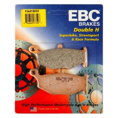 FA419HH rear brake pad  ( Double-H™ Sintered )  brake pads  | EBC ( Pack of 1 )