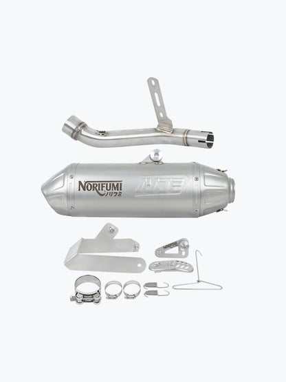 Himalayan/ Guerrilla 450 | Norifumi Slipon Whoops |  Stainless Steel LONG Performance Exhaust| Single O2 Sensor