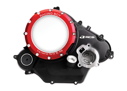 R15 v3 / MT 15 engine cover w/o kick starter 01E0010A- RCB ( RACING BOY CORPORATION ) - RED